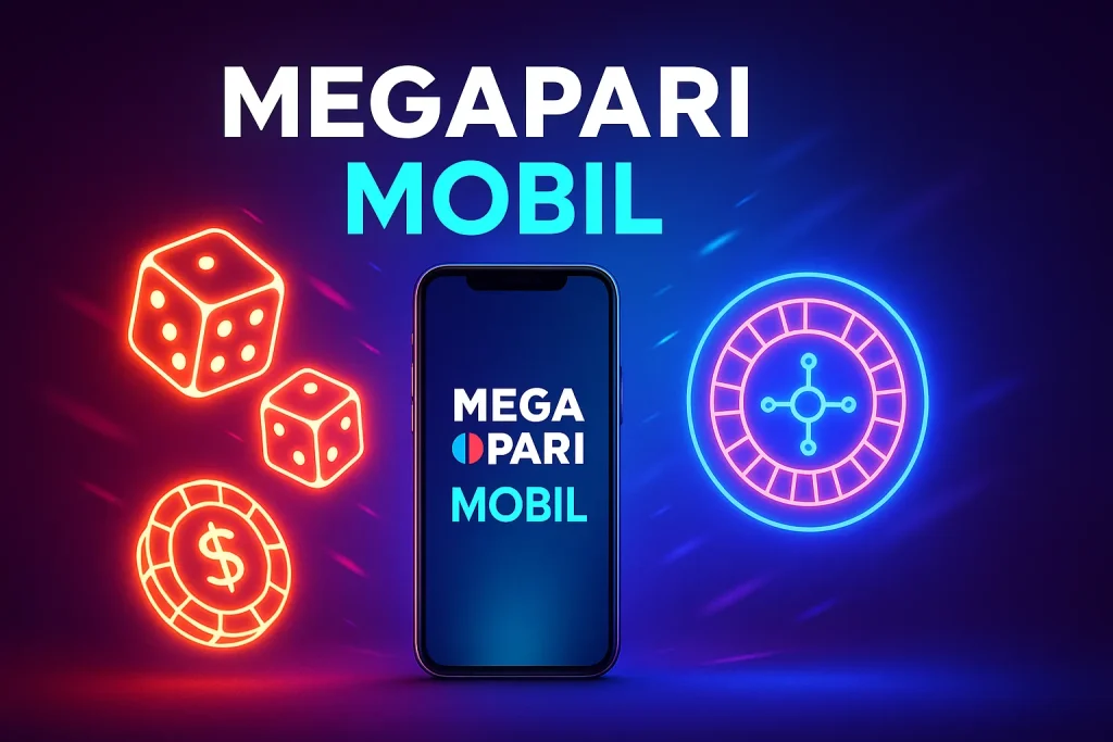 Megapari Mobil – Hızlı Erişim ve Casino Deneyimi Megapari Mobil casino uygulaması, telefon ve rulet neon tasarımı